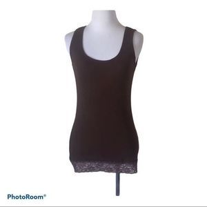 🎀 3/$20 Energie‎ large brown ribbed tank top